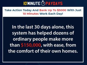 10 minute paydays income claim