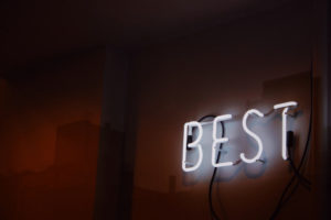 Sign that says Best