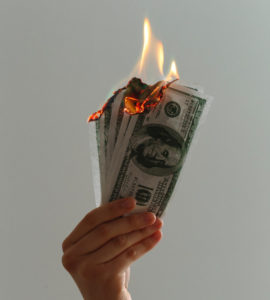 burning money