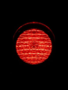 red stop light